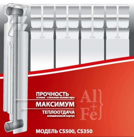 Radena производит биметаллические радиаторы отопления, которые можно купить в Альметьевске